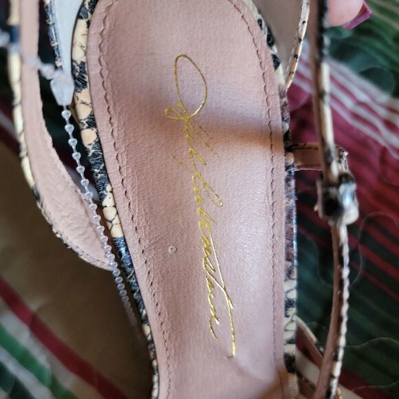 Hal Rubenstein all leather snake print strappy heels (9) - Picture 4 of 12